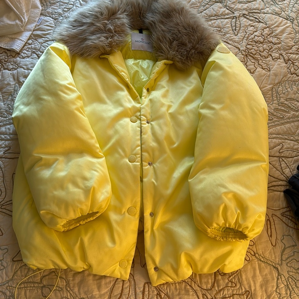 Moncler Yellow Puffer Down Coat